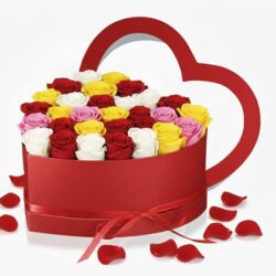 Valentine flowers in Tatu city, Luxury valentine rose box, Heart rose box delivery, Romantic flowers Tatu city, Premium box Tatu city