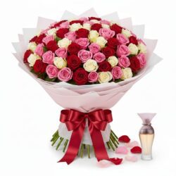 Valentines flowers Langata, Romantic rose bouquet with perfume , Valentine flower delivery Langata, Valentine flower and perfume gift , Premium valentine roses with perfume.
